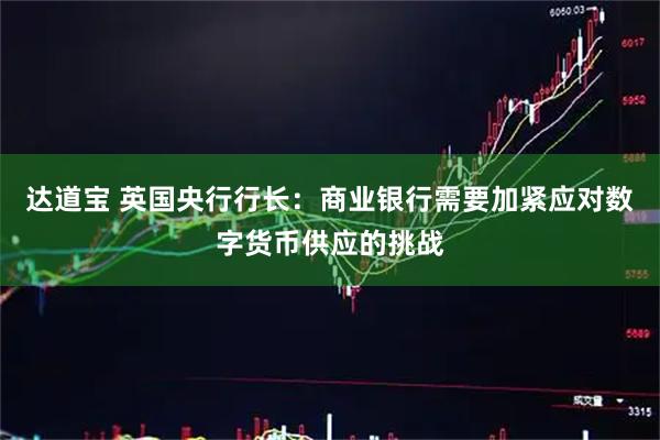 达道宝 英国央行行长：商业银行需要加紧应对数字货币供应的挑战