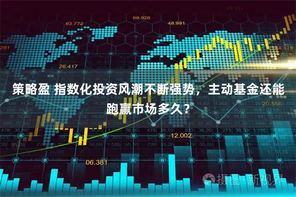 策略盈 指数化投资风潮不断强势，主动基金还能跑赢市场多久？